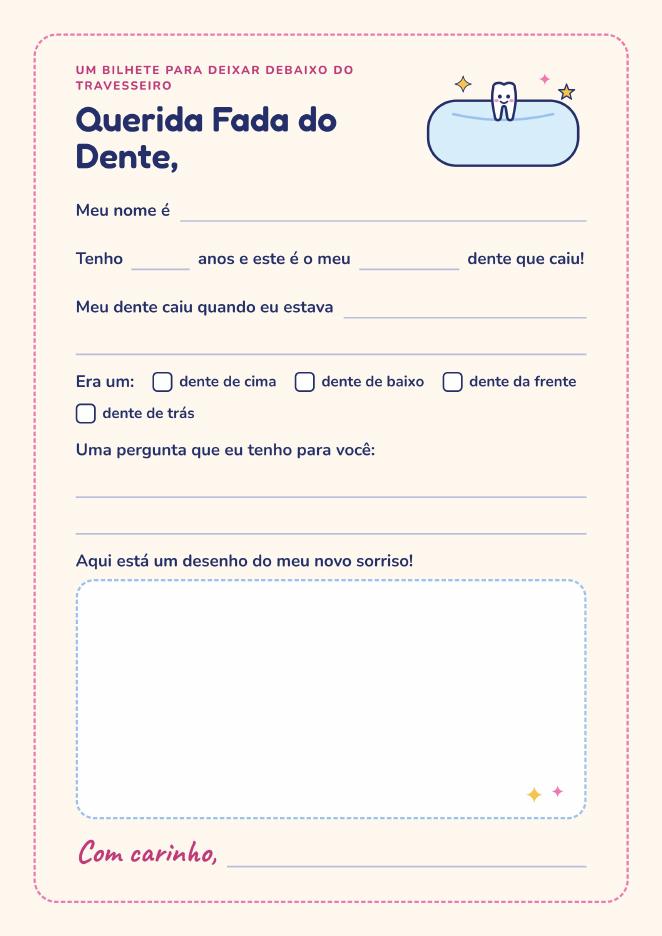 Bilhete para a Fada do Dente