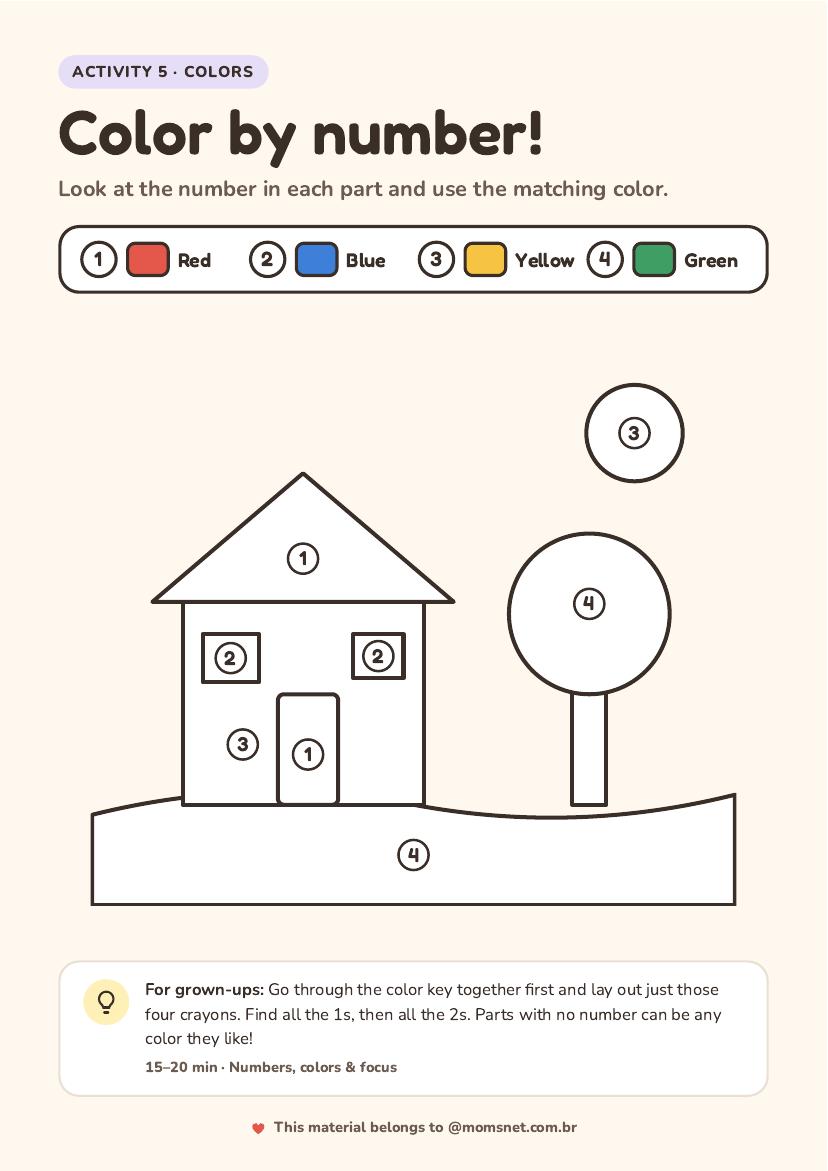 Activity preview: Color by number!