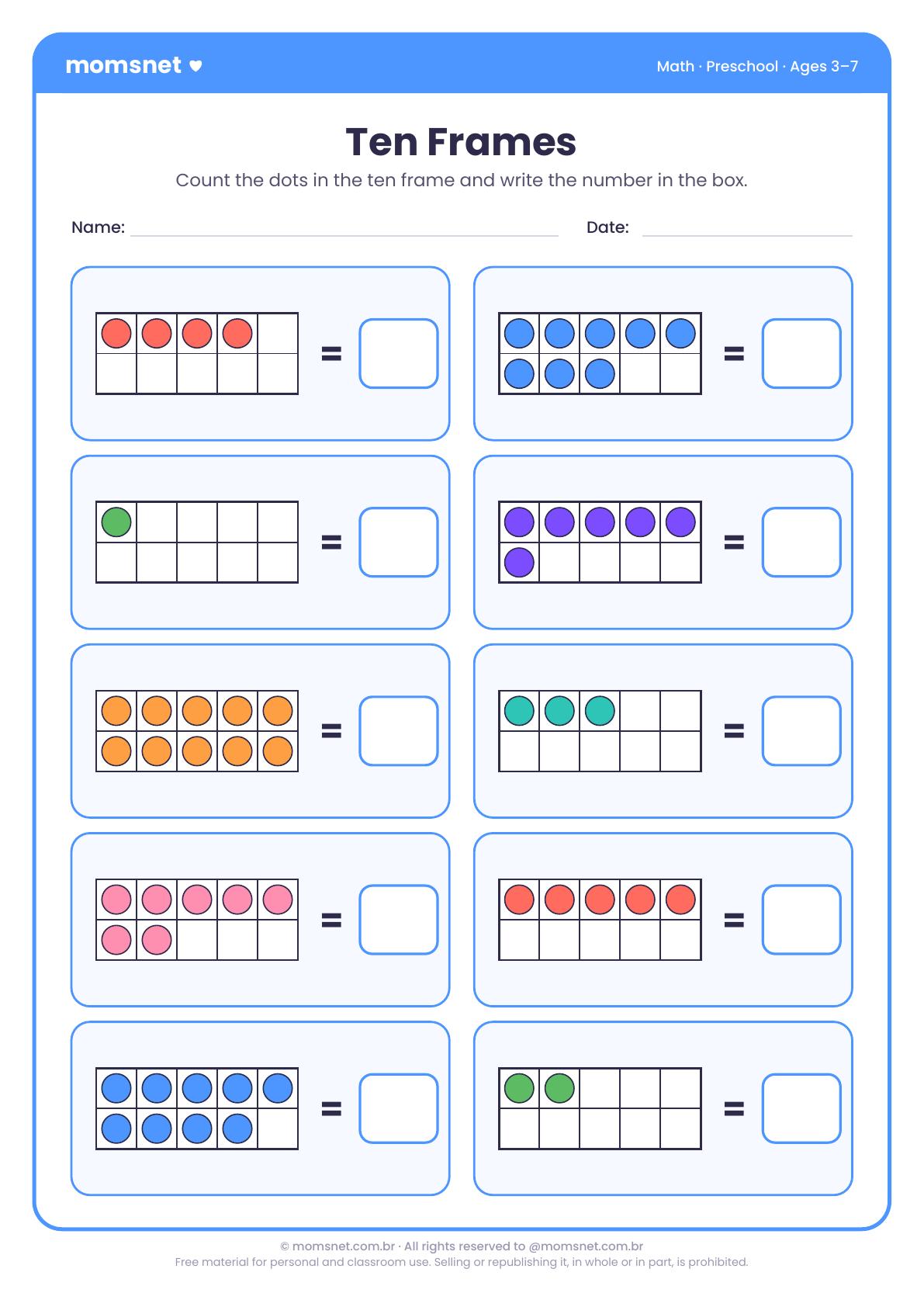 Ten frames