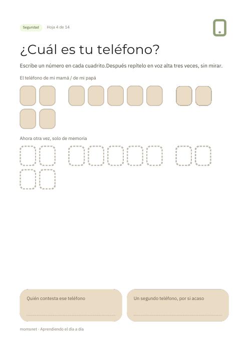 ¿Cuál es tu teléfono?