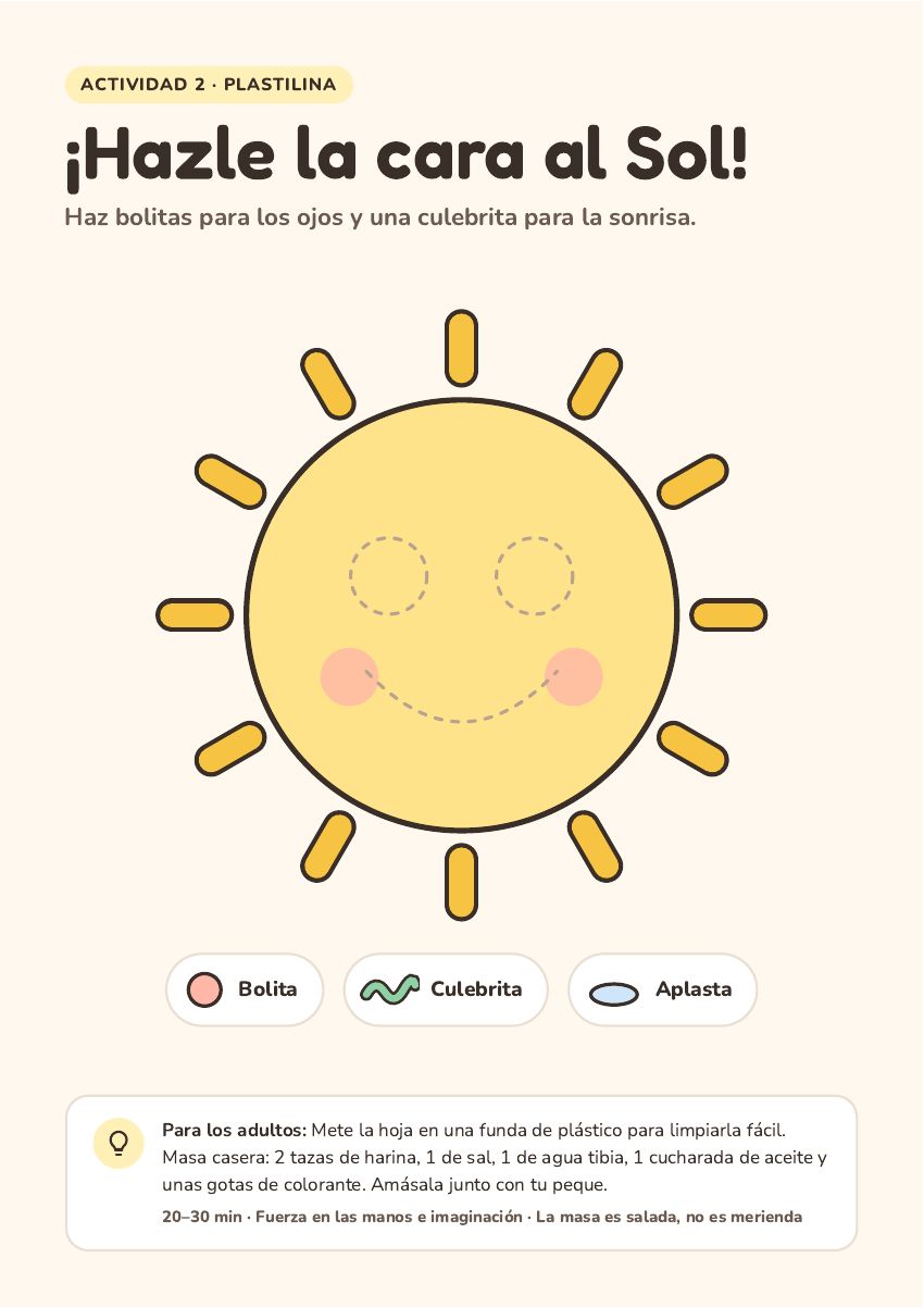 Vista previa de la actividad Dale una cara al Sol
