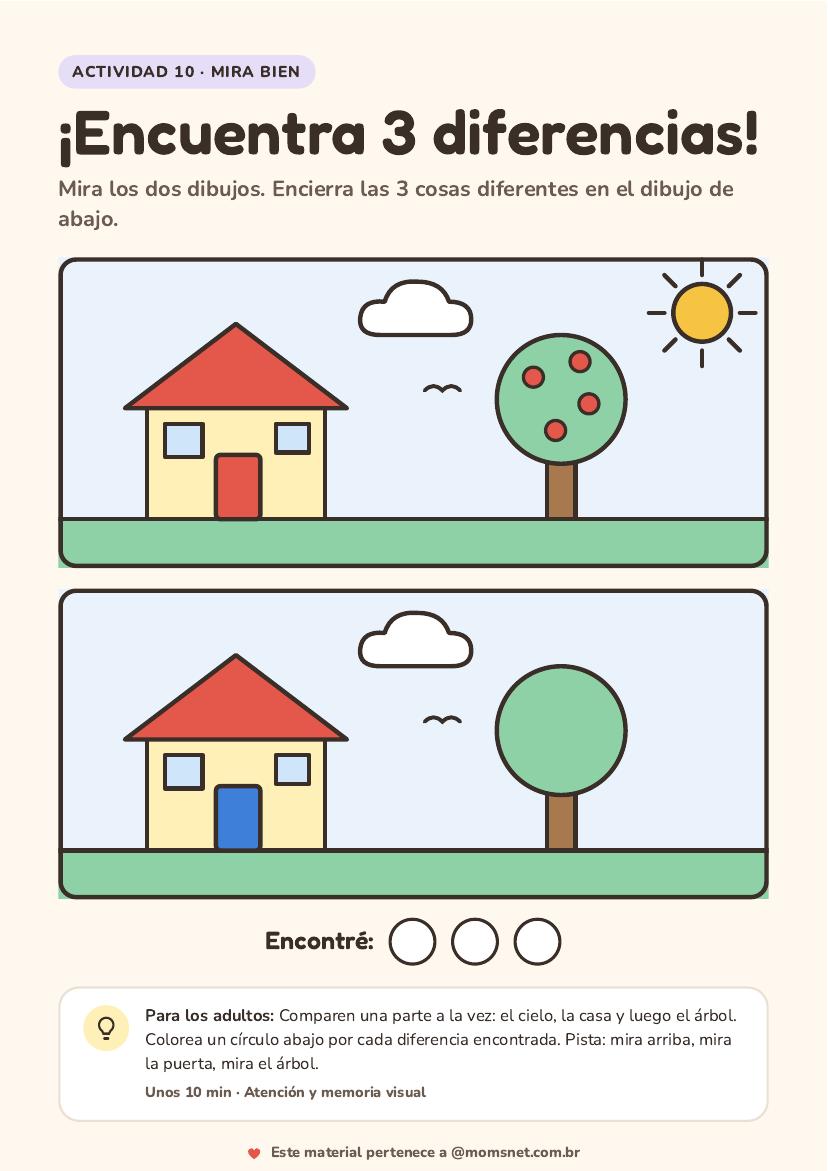 Vista previa de la actividad: ¡Encuentra 3 diferencias!