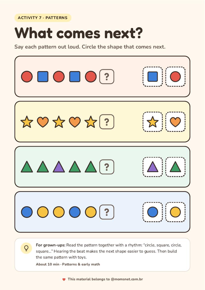 Activity preview: What comes next?
