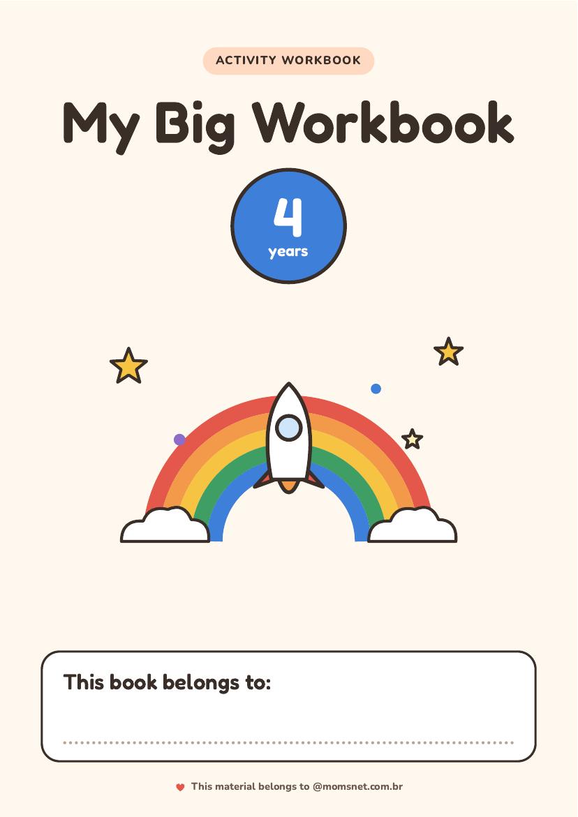 Cover of My Big Workbook for 4-year-olds