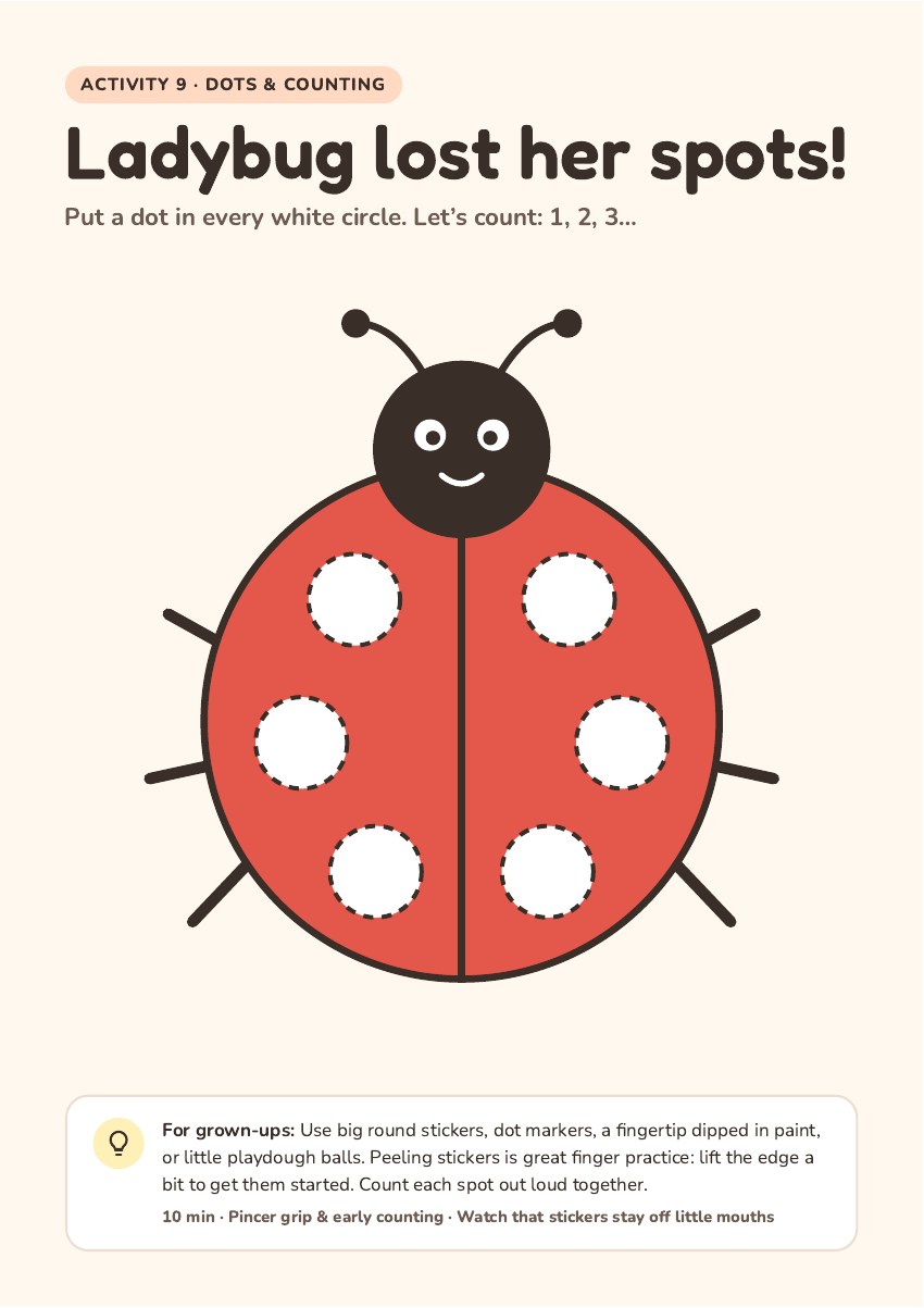 Activity preview: The ladybug’s dots