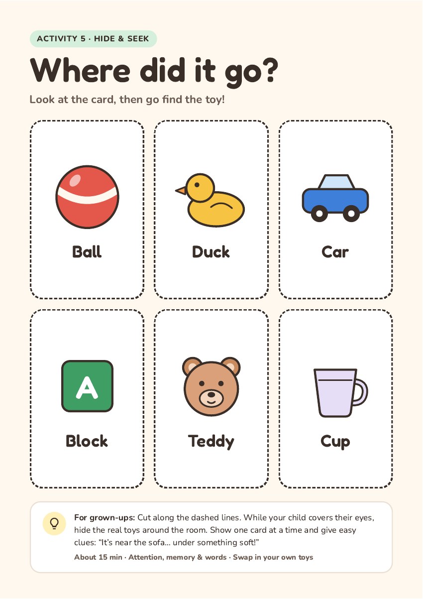 Activity preview: Where did it go?