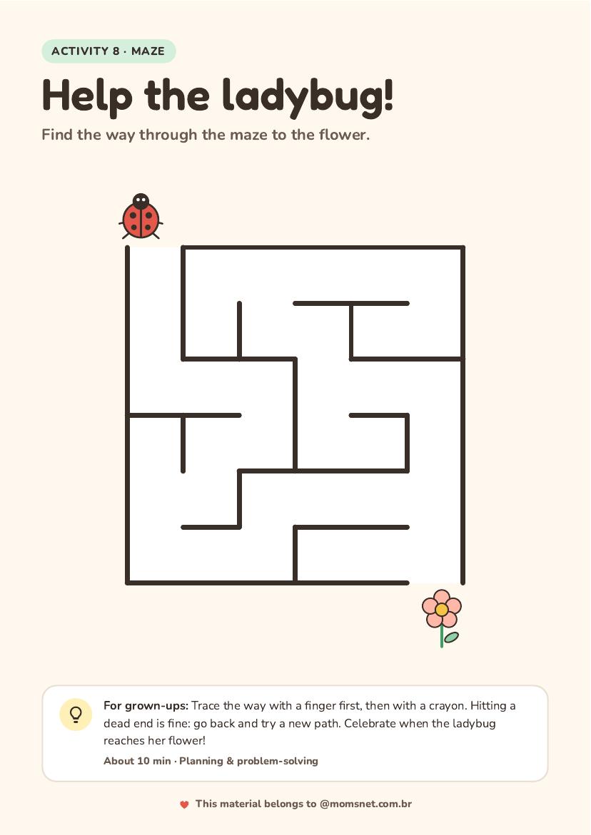 Activity preview: Help the ladybug!