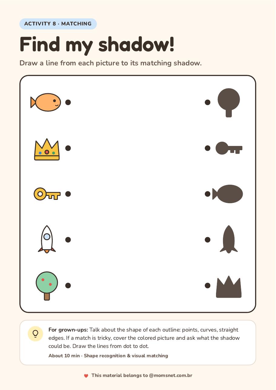 Activity preview: Find my shadow!