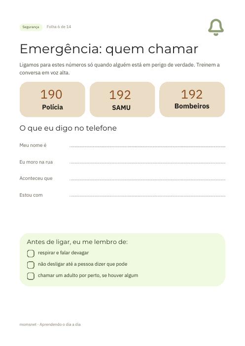 Emergência: quem chamar