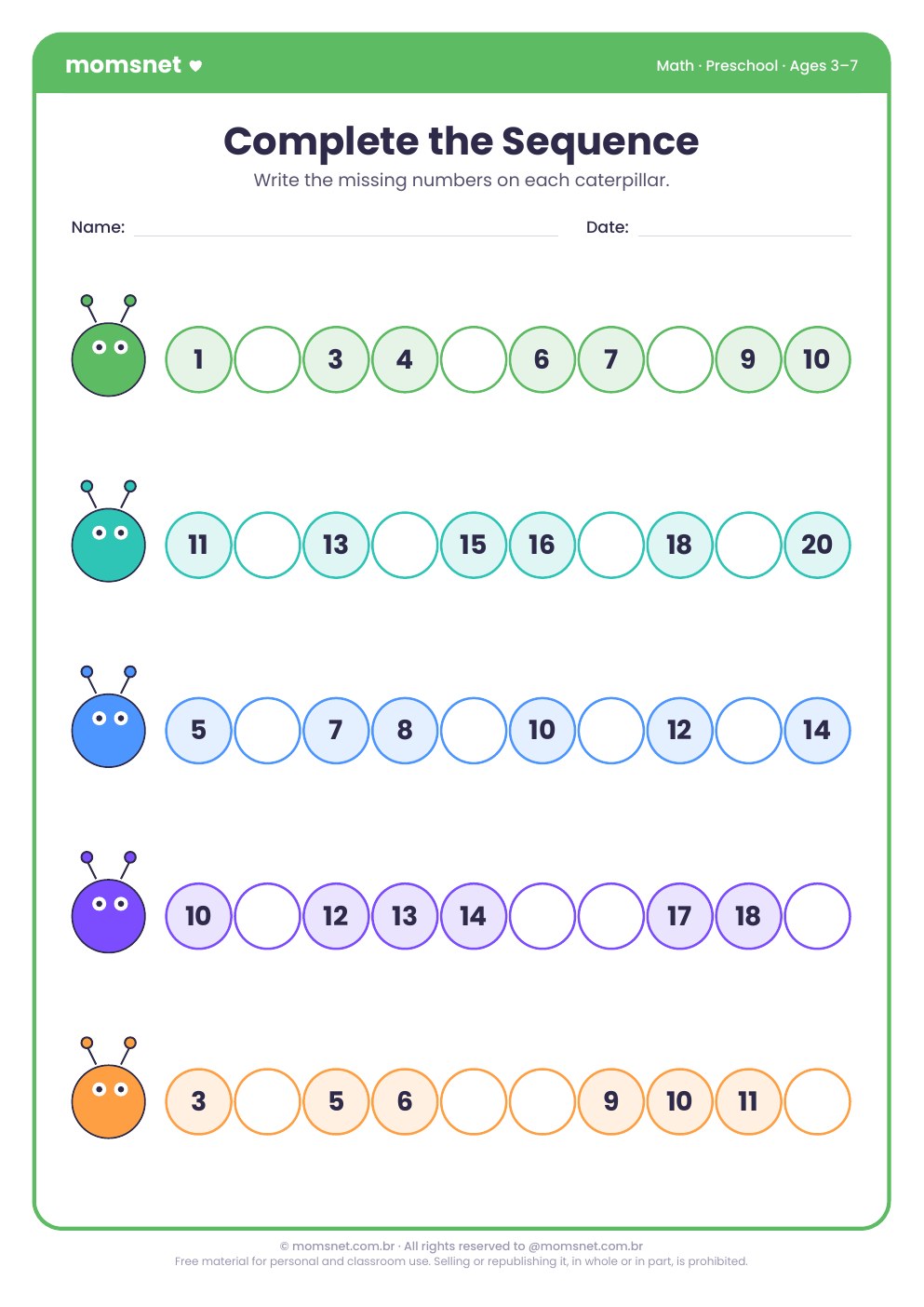 Complete the sequence