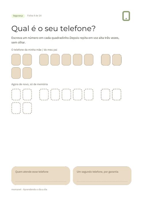 Qual é o seu telefone?