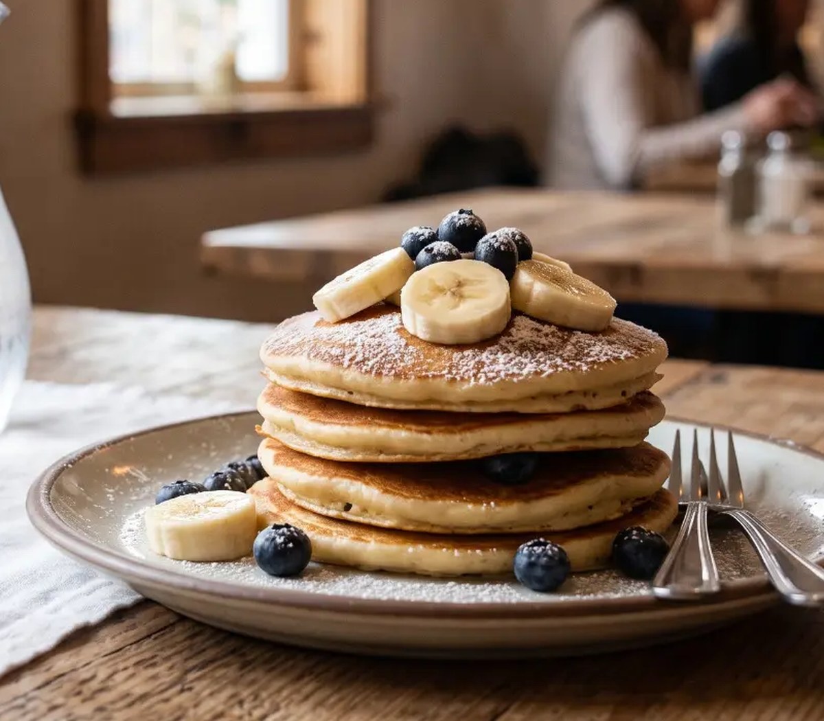 Panqueques de banana y avena