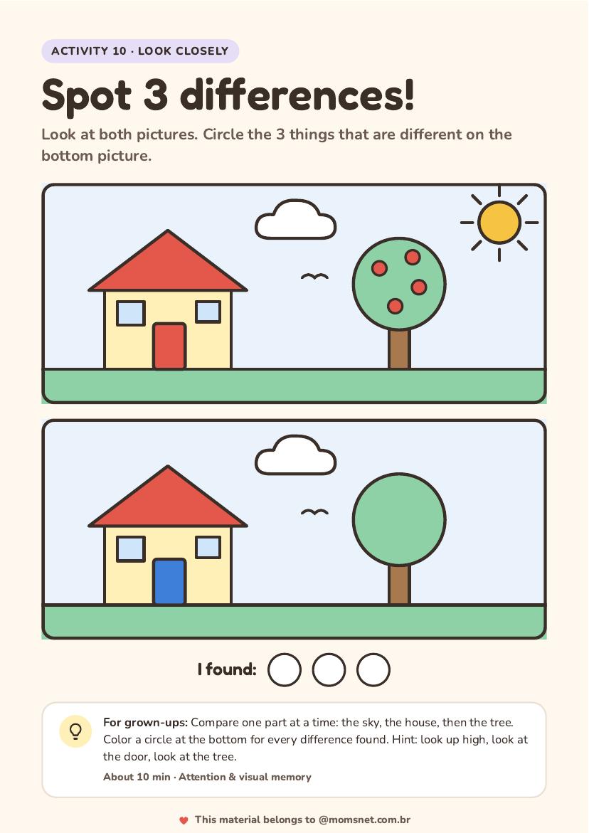 Activity preview: Spot 3 differences!