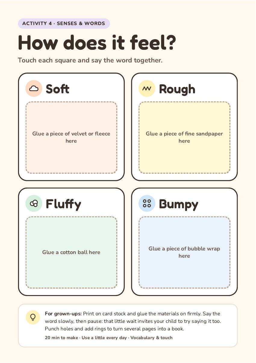Activity preview: How does it feel?