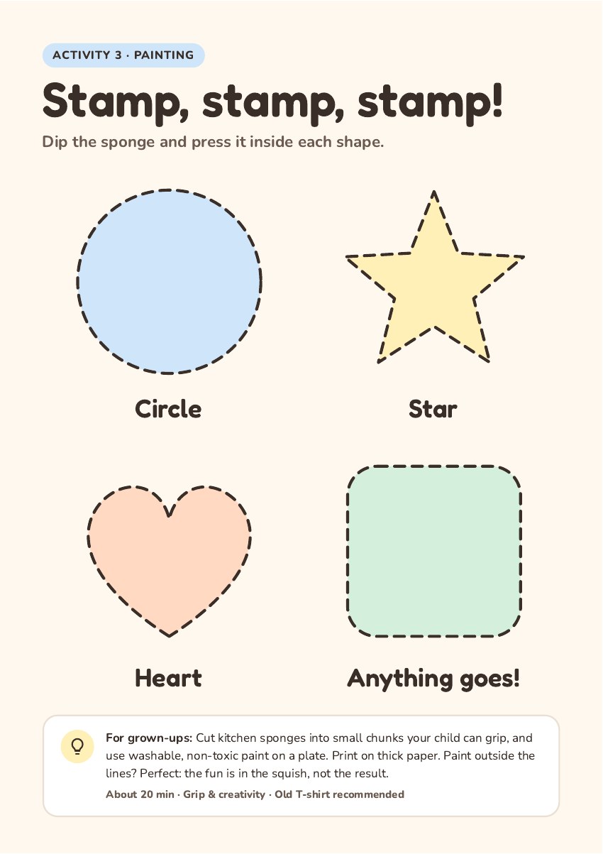 Activity preview: Sponge stamping