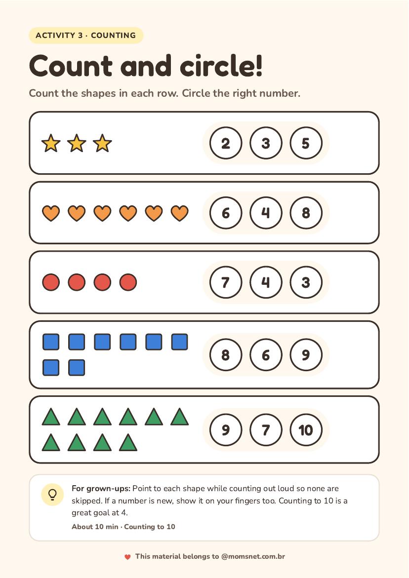 Activity preview: Count and circle!