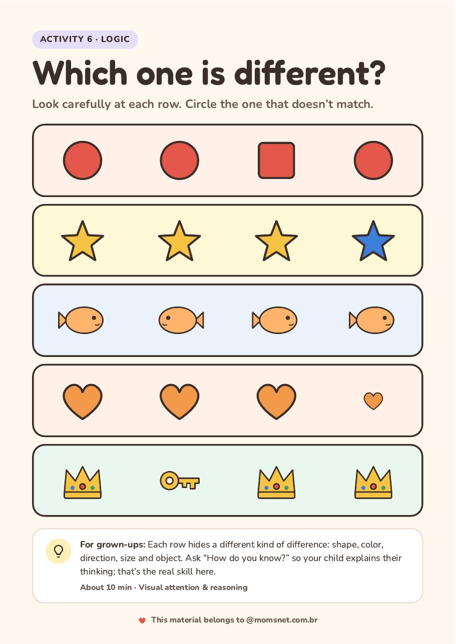 Activity preview: Which one is different?