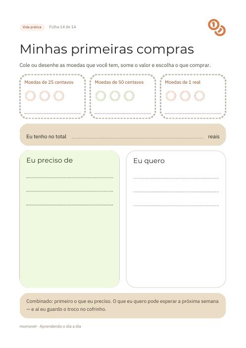 Minhas primeiras compras