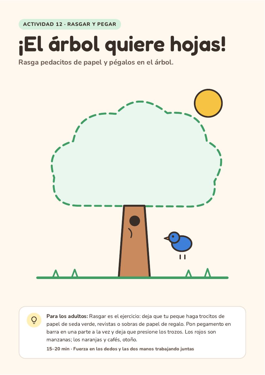 Vista previa de la actividad El árbol quiere hojas