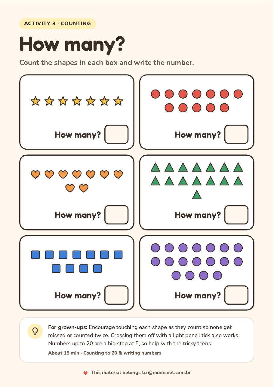 Activity preview: How many?